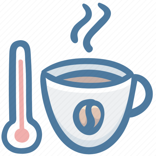Cafe, coffee, drink, hot, thermometer icon - Download on Iconfinder