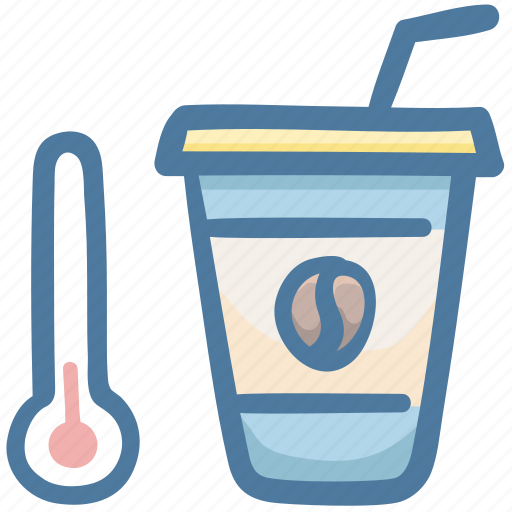 Cafe, coffee, cold, drink, thermometer icon - Download on Iconfinder