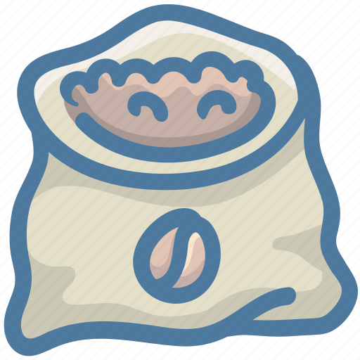 Bag, coffee, coffee bean, roasted coffee icon - Download on Iconfinder