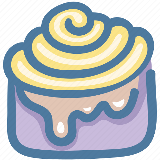 Cinnamon bun, dessert, food, pastry, sweet icon - Download on Iconfinder