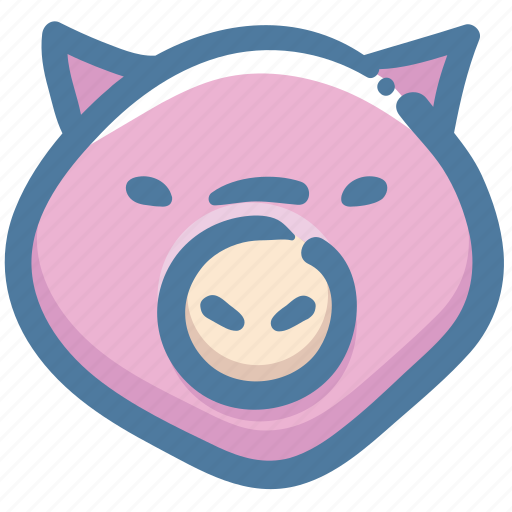 Animal, food, pet, pig, pig face, piggy icon - Download on Iconfinder