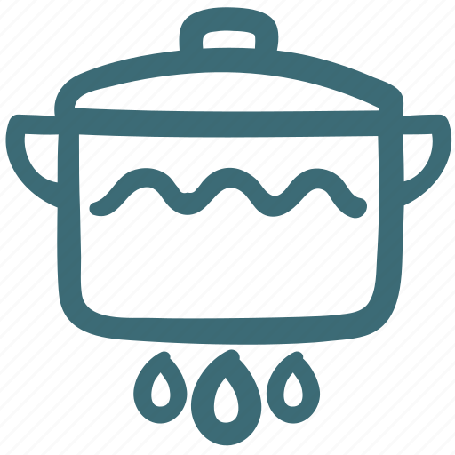 Boiling pot, food, hot, kitchen, pot, temperature icon - Download on Iconfinder