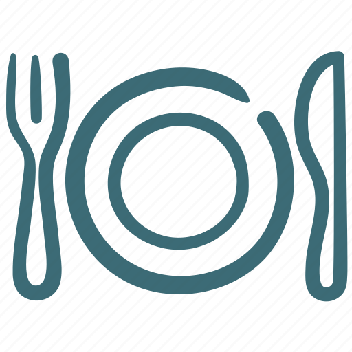 Dish, food, fork, knife, restaurant, silverware icon - Download on Iconfinder