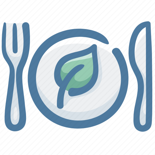 Cleanfood, dish, food, green food, silverware, vegetable icon - Download on Iconfinder