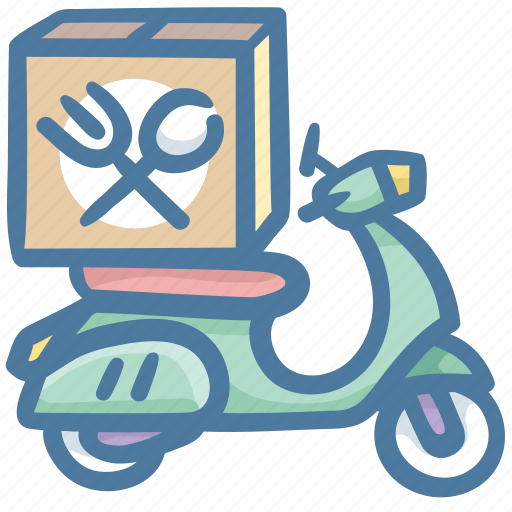 Bike, courier, delivery, food, restaurant, service icon - Download on Iconfinder