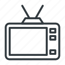 tv, television, retro, old, vintage, screen, display, technology