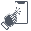 app, point, hand, finger, sign 