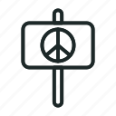 peace, hippie, peaceful, love, pacifist, pacifism, sign, isolated