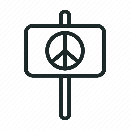 Peace, hippie, peaceful, love, pacifist, pacifism, sign icon - Download on Iconfinder