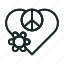 peace, hippie, peaceful, love, pacifist, pacifism, sign, isolated 