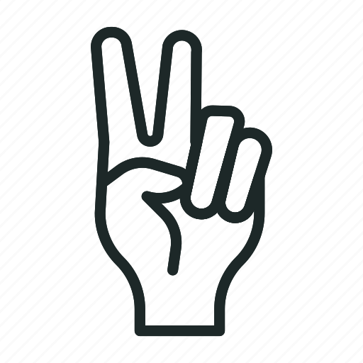 Peace, hand, victory, finger, human, success, win icon - Download on Iconfinder