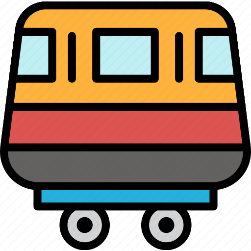 Train, vehicle, railroad, rail, tram, locomotive, travel icon - Download on Iconfinder