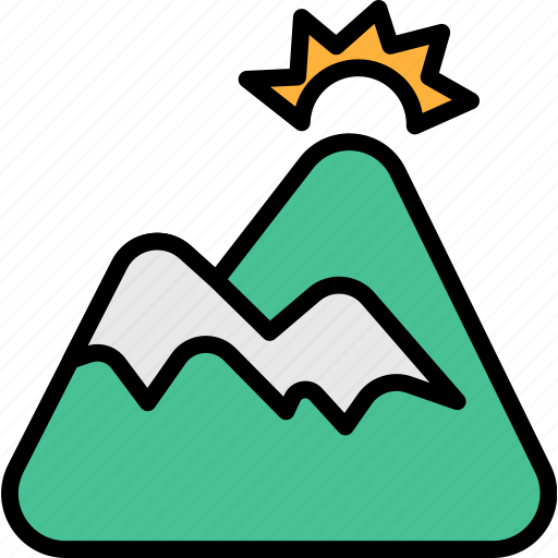 Mountain, camping, rock, mountains, hill, flag, nature icon - Download on Iconfinder