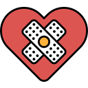 love, heart, red, care, romance, health, valentine, badge, cute
