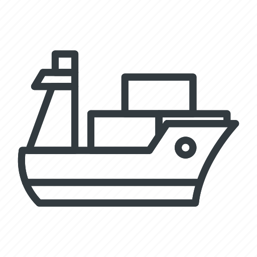 Cargo, ship, sea, ocean, transport, transportation, boat icon - Download on Iconfinder