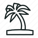 palm, tropical, tree, summer, wood, coconut, leaf, design