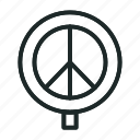 peace, peaceful, hippie, sign, isolated, love, pacifist