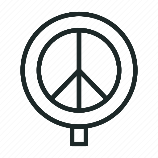 Peace, peaceful, hippie, sign, isolated, love, pacifist icon - Download on Iconfinder