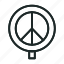 peace, peaceful, hippie, sign, isolated, love, pacifist 