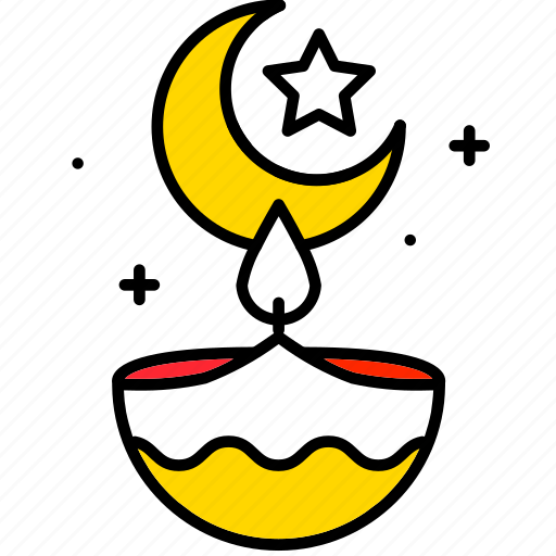 Fire, flame, lamp, oil, ramadan, light, candle icon - Download on Iconfinder