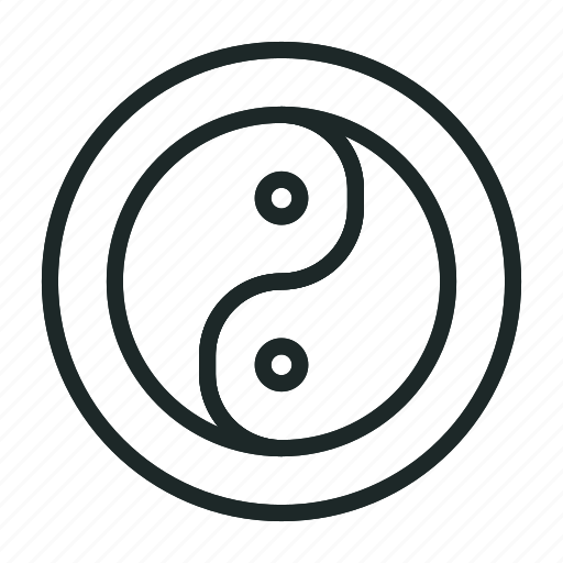Yang, yin, sign, buddhism, harmony, balance, india icon - Download on Iconfinder