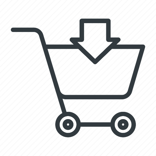 Shopping, cart, add, supermarket, basket, delivery, service icon - Download on Iconfinder
