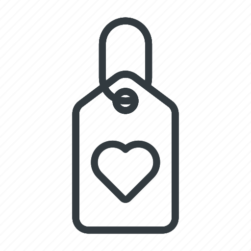 Tag, heart, label, love, valentine, paper, card icon - Download on Iconfinder