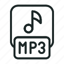 mp3, file, document, music, format, sign, web