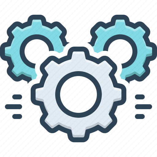 Cogwheel, gears, setting, engine, machinery, mechanism, development icon - Download on Iconfinder