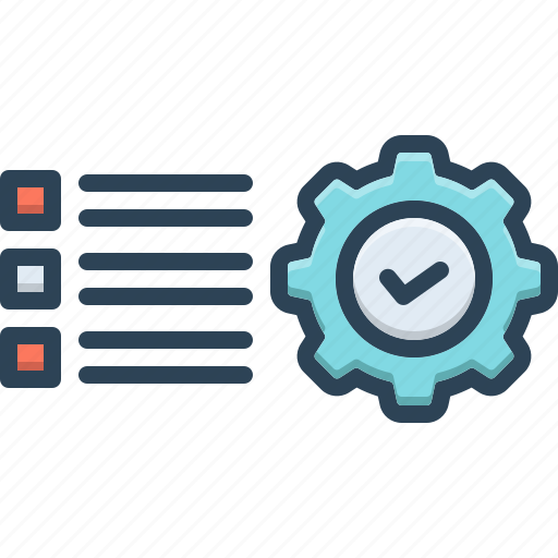 Preference, choice, cogwheel, gear, setting, approval, alternatives icon - Download on Iconfinder