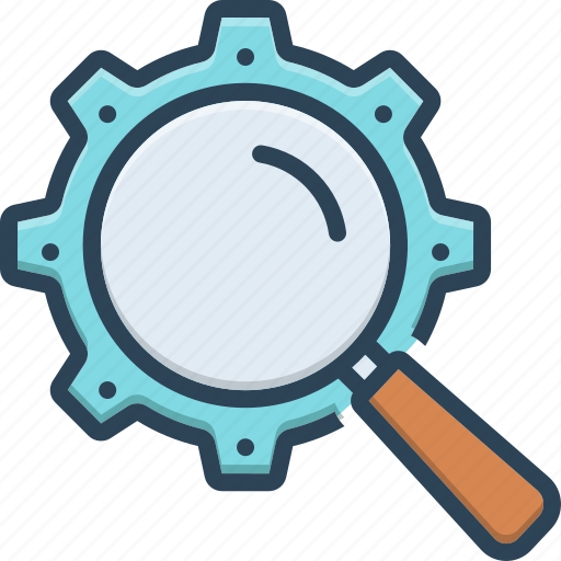 Search, setting, cogwheel, find, explore, inquiry, customization icon - Download on Iconfinder