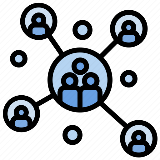 Cluster, network, teamwork, density, population icon - Download on ...