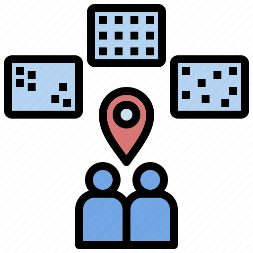 Pattern, location, settlement, population, distribution icon - Download on Iconfinder