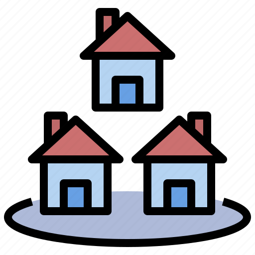 Village, settlement, resident, estate, house icon - Download on Iconfinder