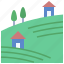 farm, countryside, landscape, rural, settlement 
