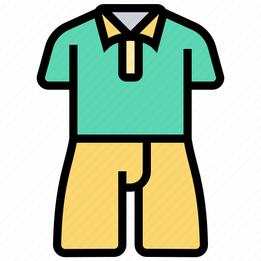 Clothes, garment, polo, shirt, short icon - Download on Iconfinder