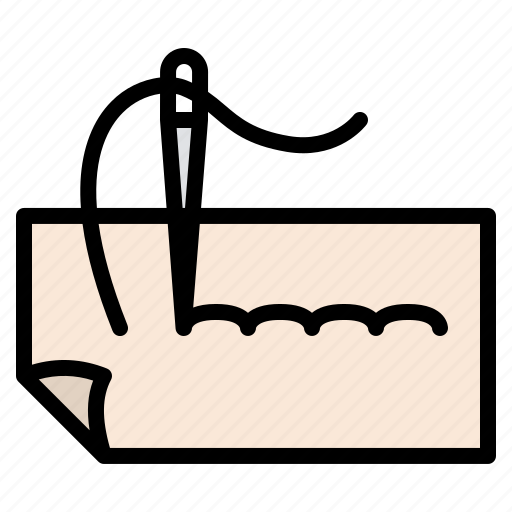 Backstitch, needle, sewing, tailoring icon - Download on Iconfinder