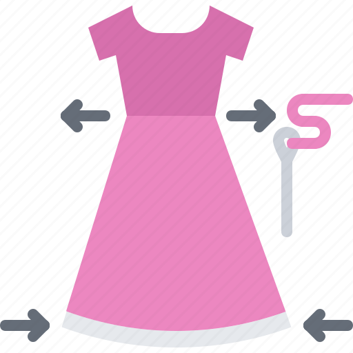 Size, arrow, dress, thread, needle, sewer, sewing icon - Download on Iconfinder