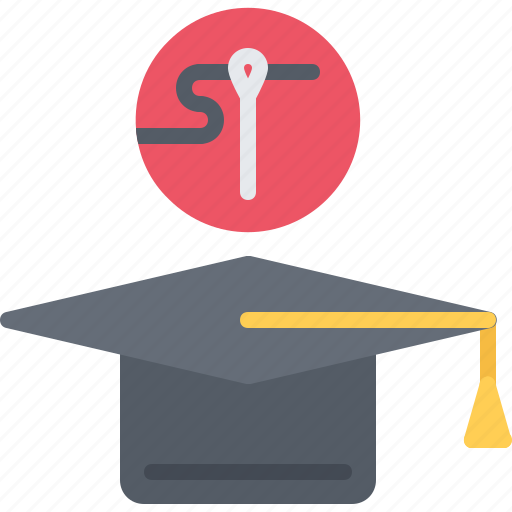 Thread, needle, training, graduate, hat, sewer, sewing icon - Download on Iconfinder