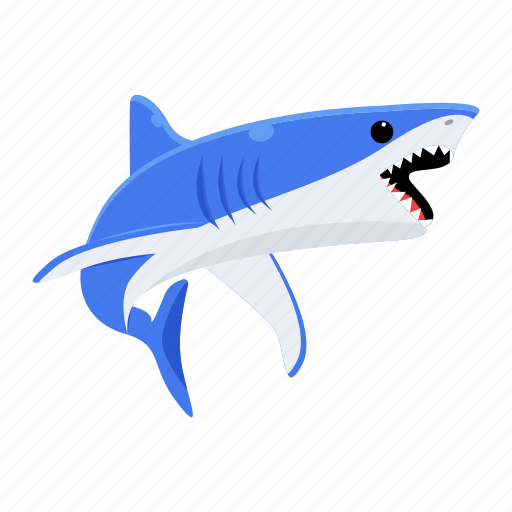 Prionace glauca, blue shark, shark fish, sea creature, aquatic animal ...