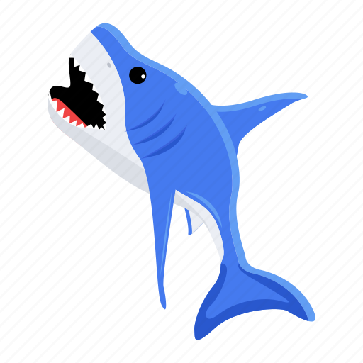 Prionace glauca, blue shark, shark fish, sea creature, aquatic animal icon - Download on Iconfinder