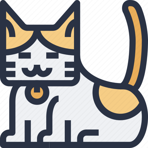 Animal, cat, colored, sharp edge icon - Download on Iconfinder