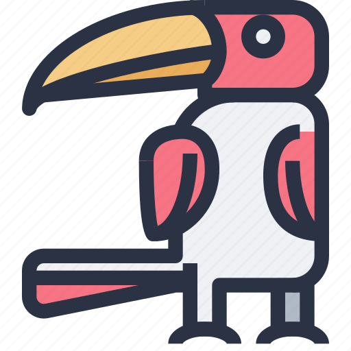 Animal, colored, hornbill, sharp edge icon - Download on Iconfinder