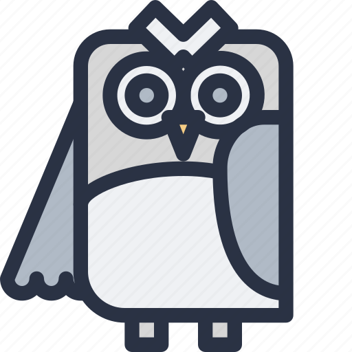 Animal, colored, owl, sharp edge icon - Download on Iconfinder