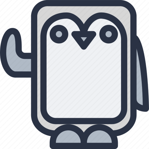 Animal, colored, penguin, sharp edge icon - Download on Iconfinder