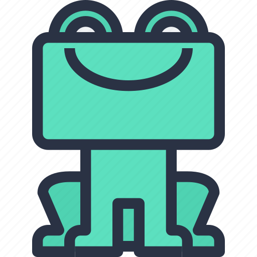 Animal, colored, frog, sharp edge icon - Download on Iconfinder