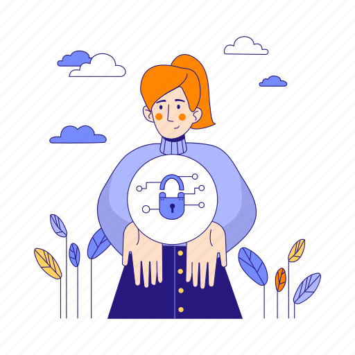 Protects, personal, password, security, lock, secure, protection illustration - Download on Iconfinder