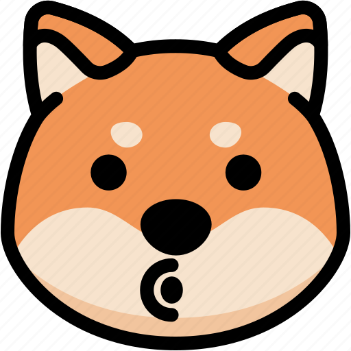 Blowing, dog, emoji, emotion, expression, face, feeling icon - Download on Iconfinder
