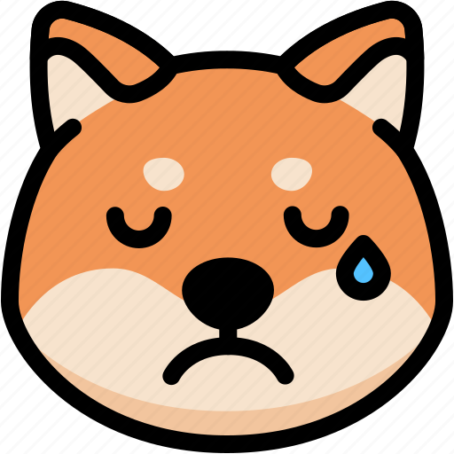 Cry, dog, emoji, emotion, expression, face, feeling icon - Download on Iconfinder