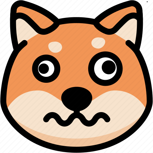 Dizzy, emoji, emotion, expression, face, feeling, shiba icon - Download on Iconfinder